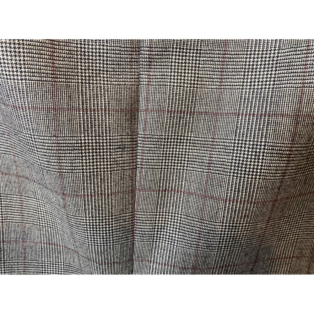 Ralph Lauren Mens 44L Grey Glen Plaid 100% Wool 2-Button Suit Cuffed 38x31 - Picture 3 of 6